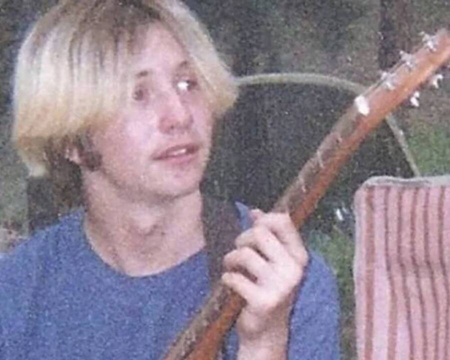 Josh Maddux Playing His Guitar