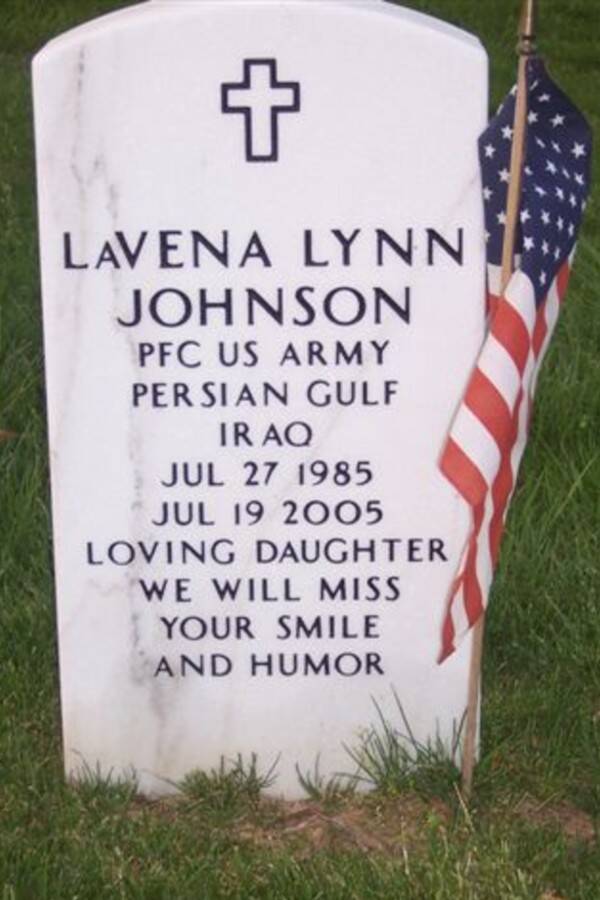 Lavena Johnson Grave