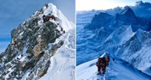 Peak Of Everest Alongside Climbers Featured