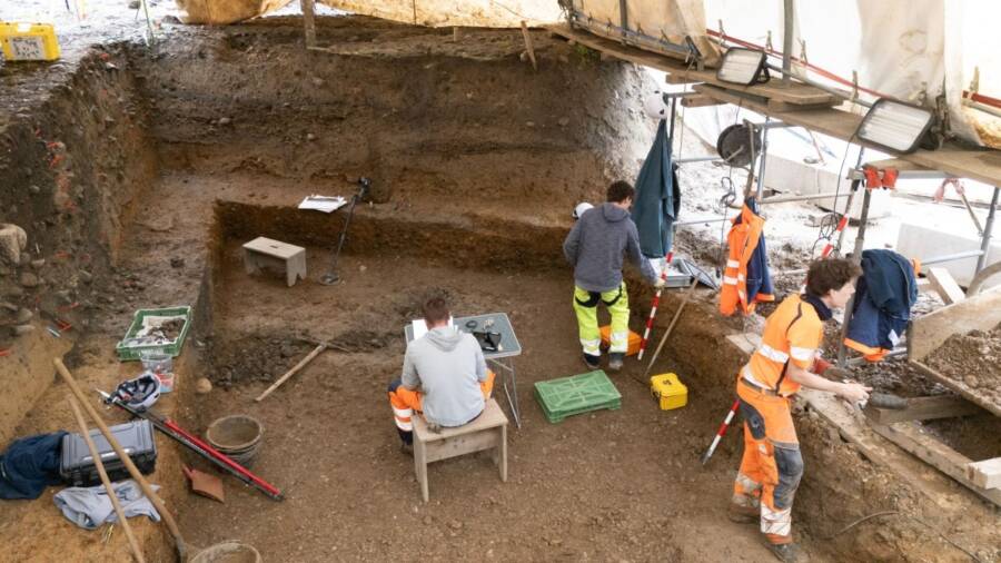 Archaeologists Working In Windisch
