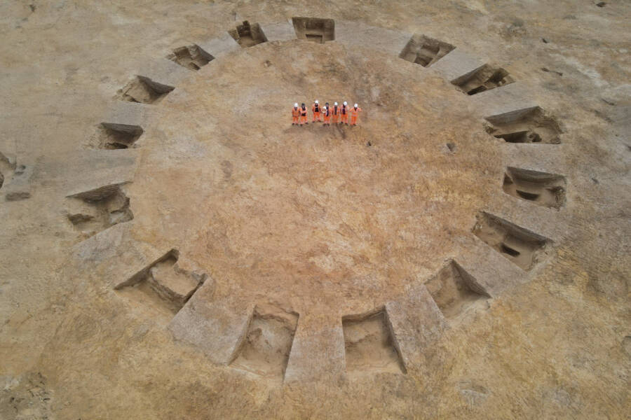 Barrow Mound In Norfolk England