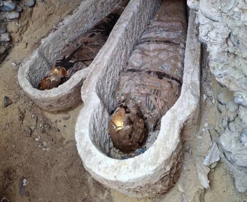 Egyptian Mummies At Oxyrhynchus Necropolis