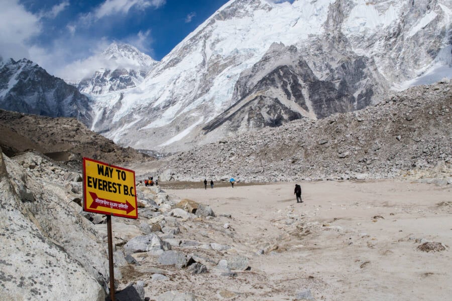 Mount Everest Base Camp Sign