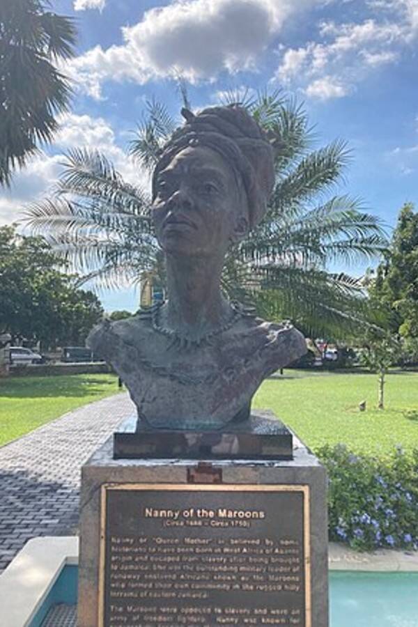 Statue Of Nanny Of The Maroons