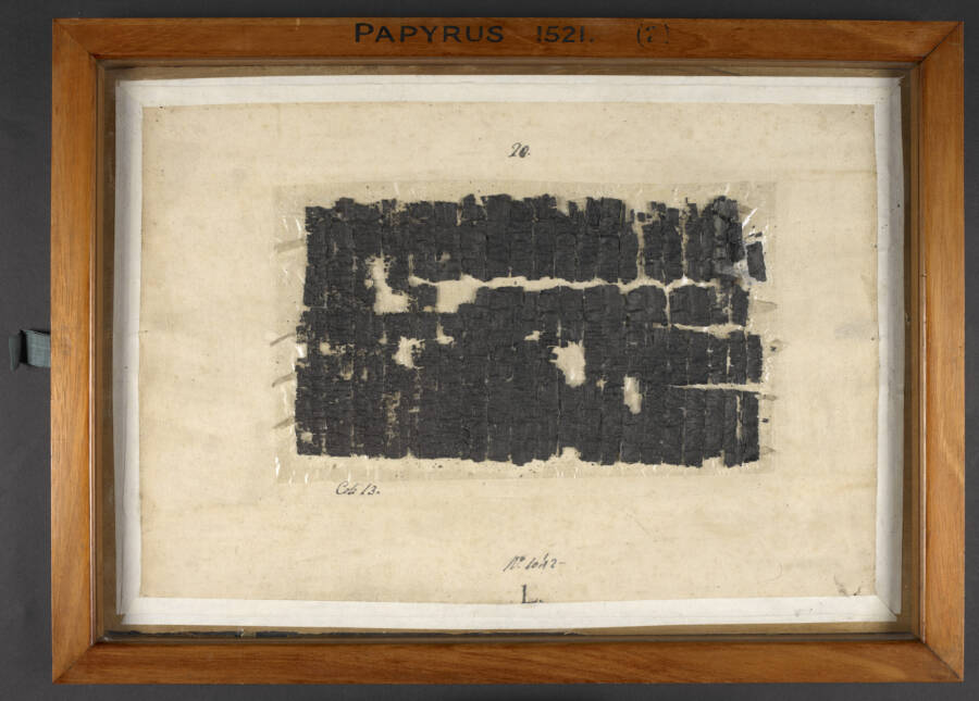Charred Papyrus Scroll