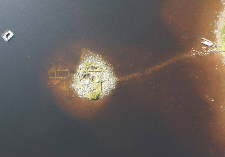 Ancient Manmade Island In Scotland