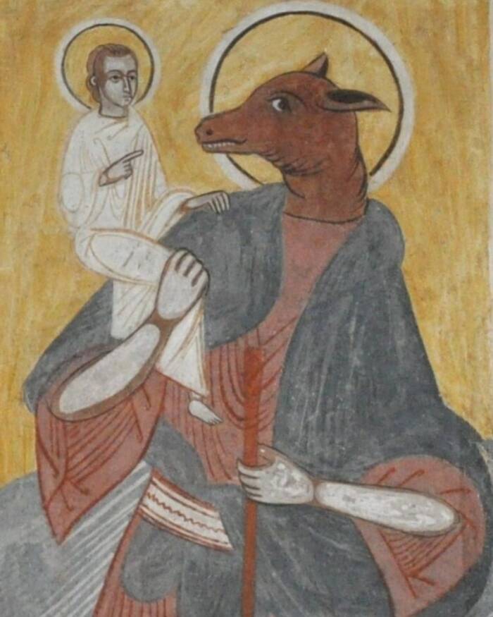 Dog Headed St Christopher Carrying Christ