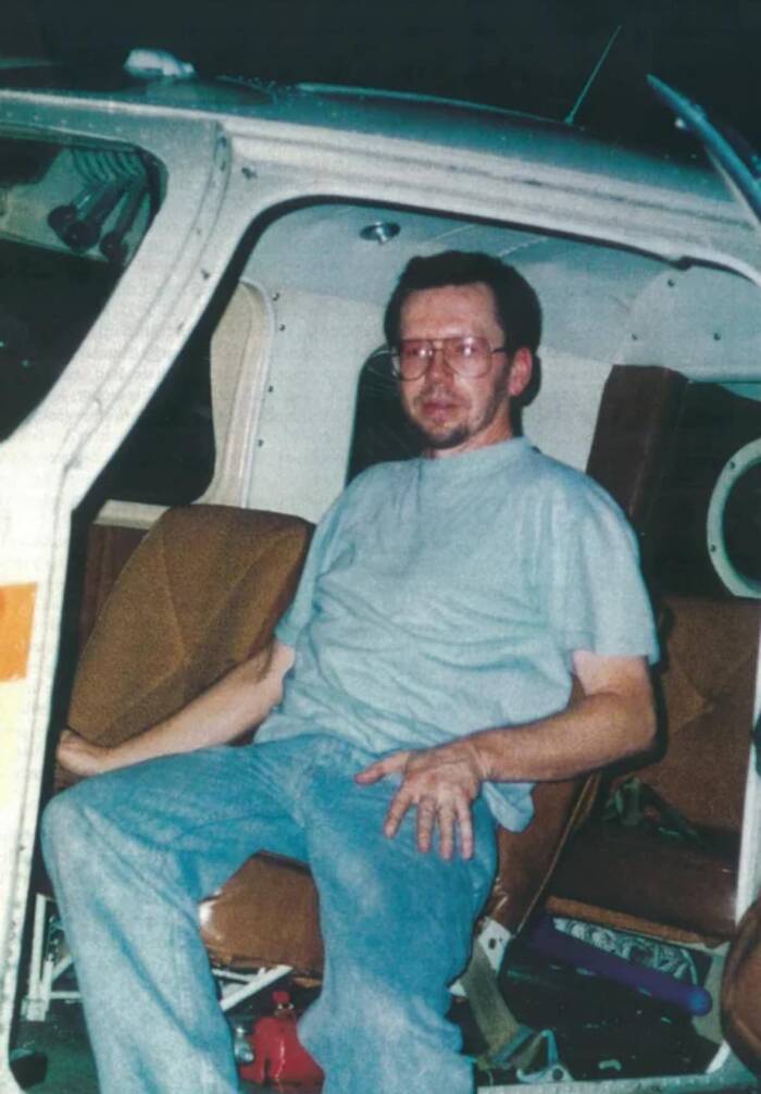 Larry Hillblom In Plane