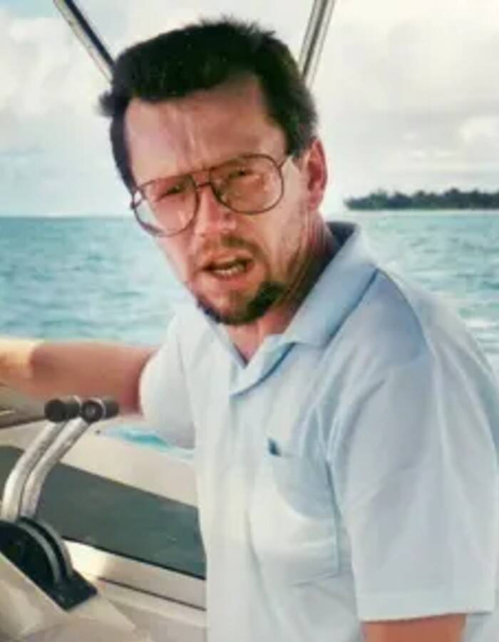 Larry Hillblom On A Boat