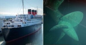 Queen Mary Alongside Propeller Featured