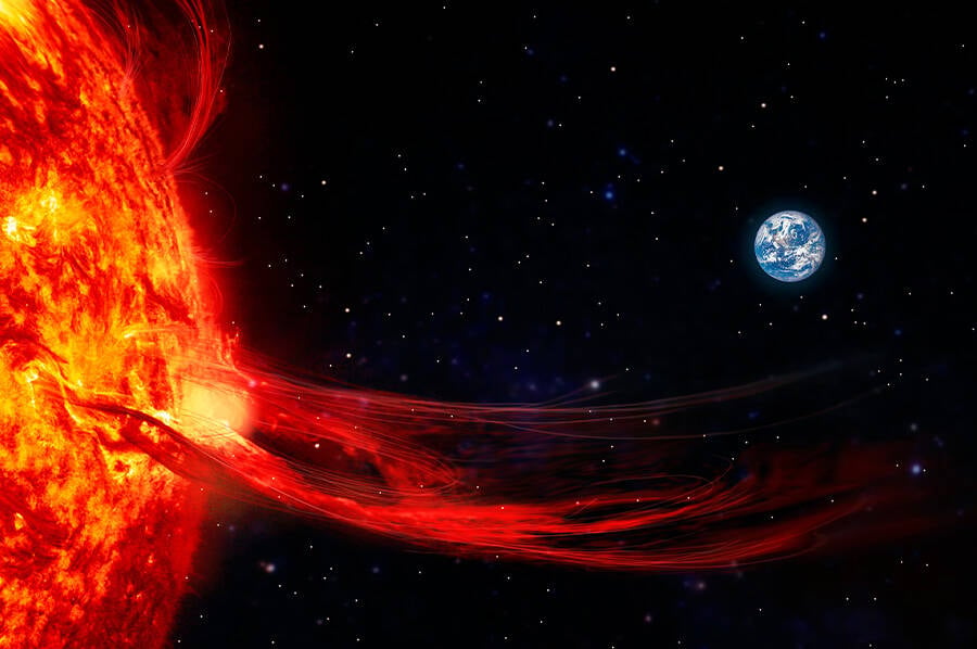 Solar Flare Hitting The Earth