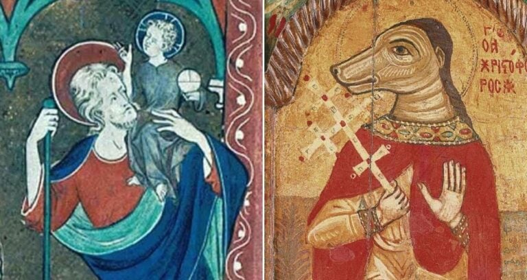 St Christopher Alongside Cynocelphaly Featured