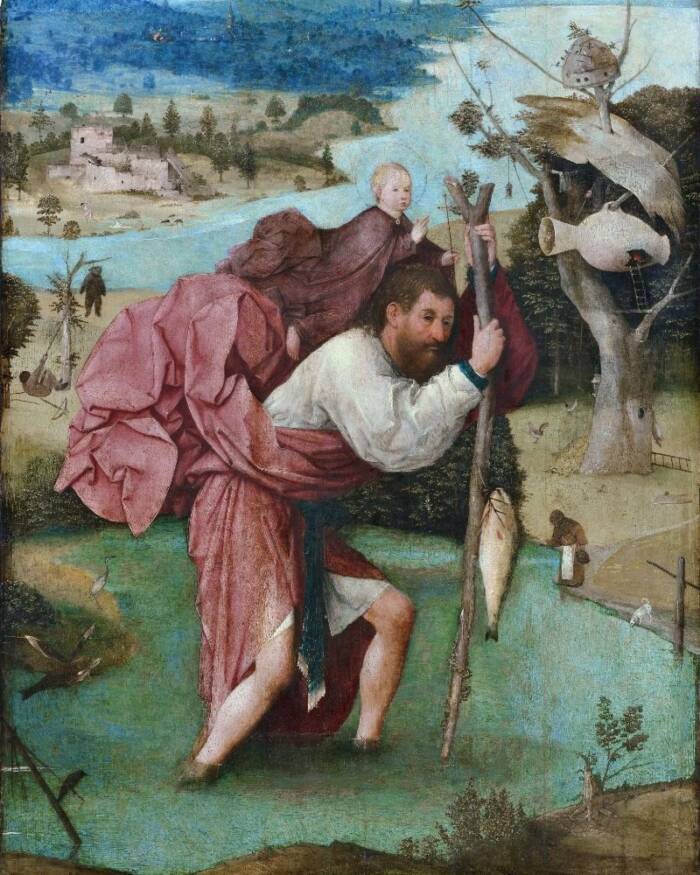 St Christopher Carrying Christ