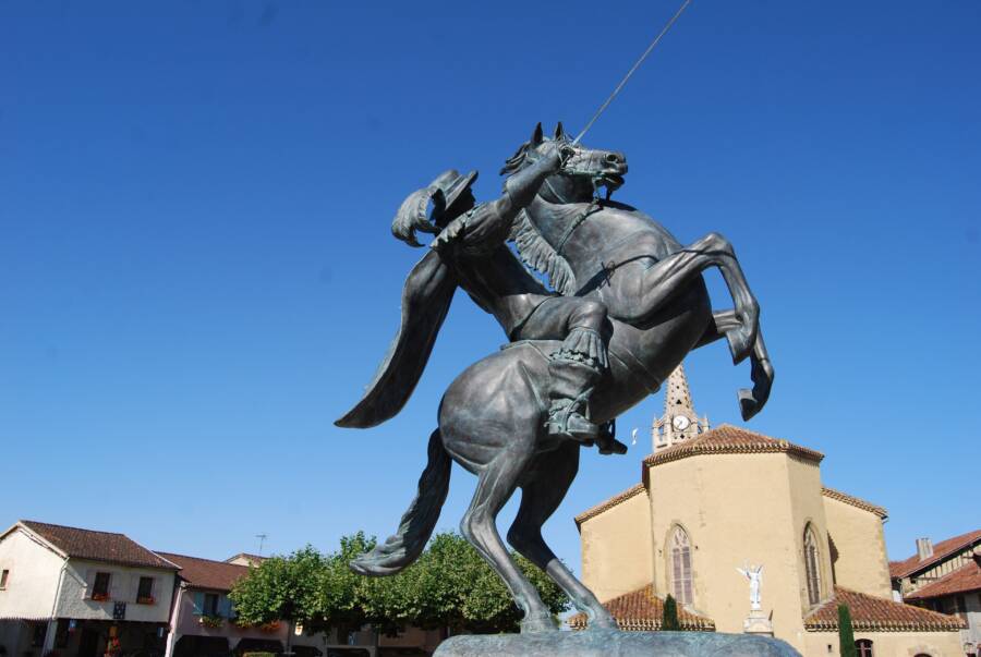 Statue Of D'Artagnan In Lupiac