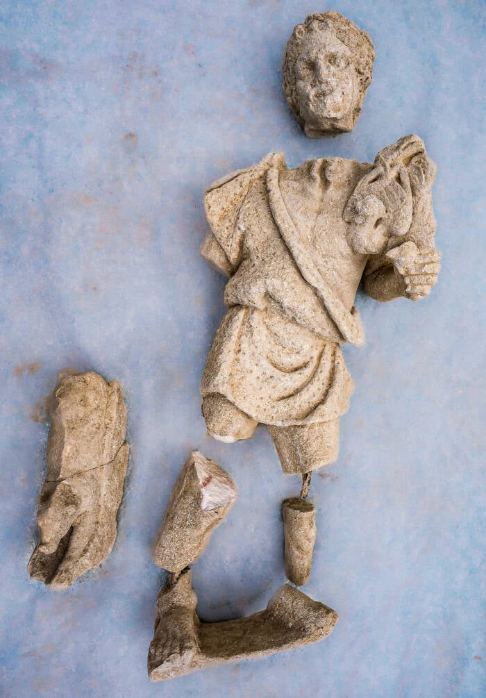Broken Silvanus Statue