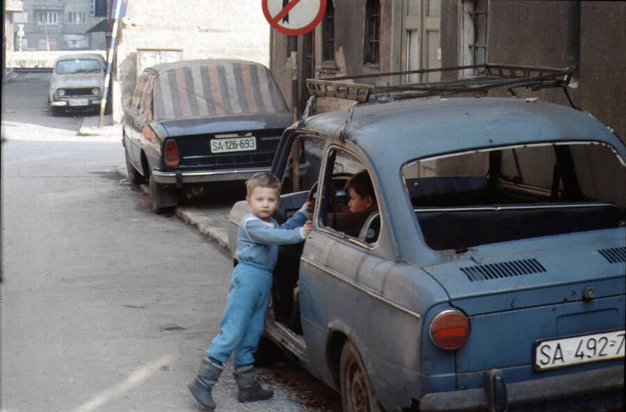 Children Playing In A Car