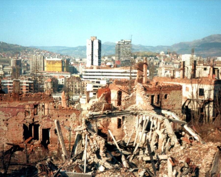 Destruction From The Siege Of Sarajevo