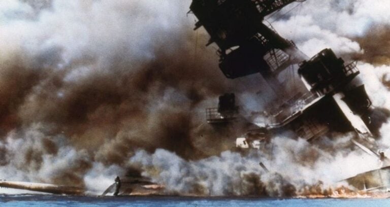 Explosion Of The Uss Arizona Featured