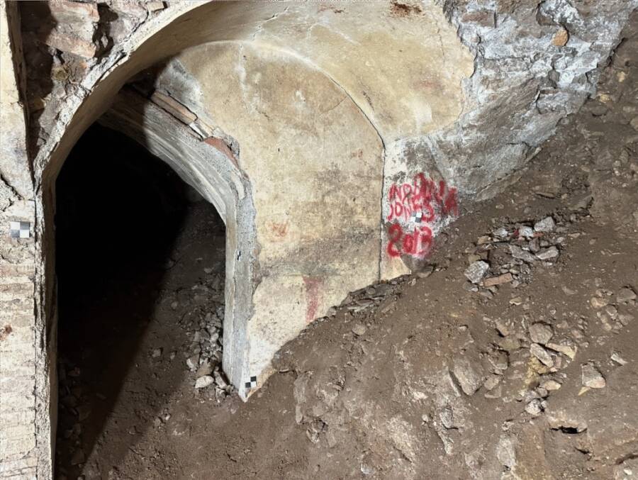 Graffiti On Roman Ruins