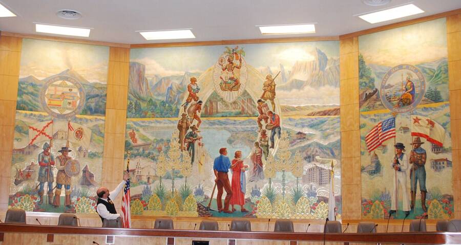 Queen Calafia Mural By Lucile Lloyd