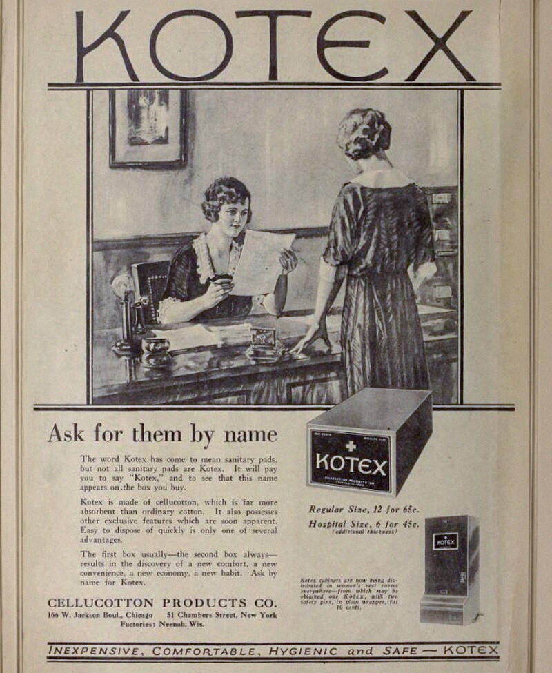 1923 Kotex Advertisement