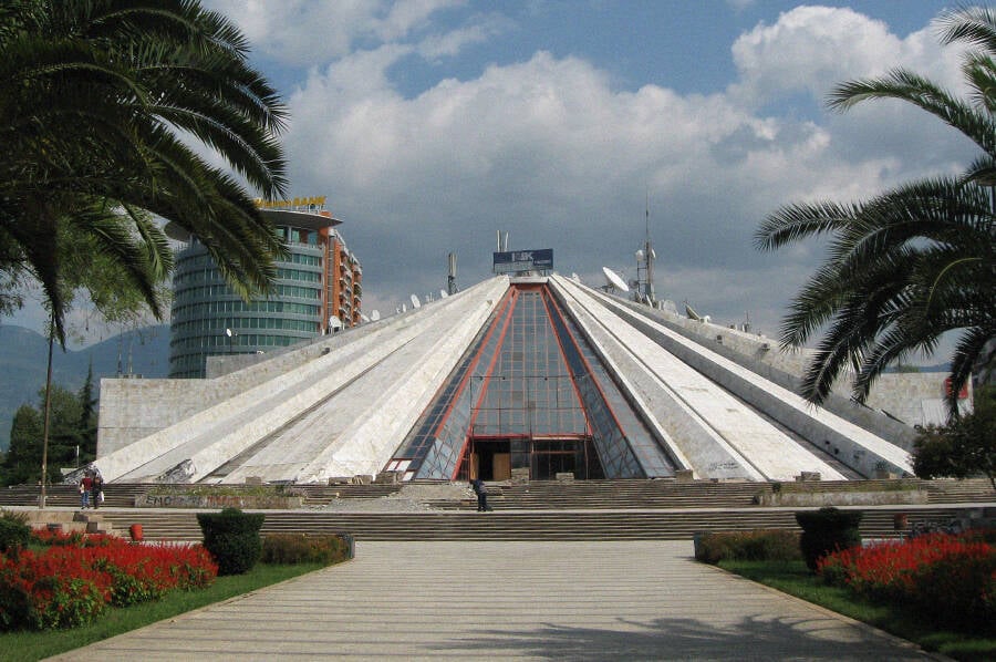 Pyramid Of Tirana Today