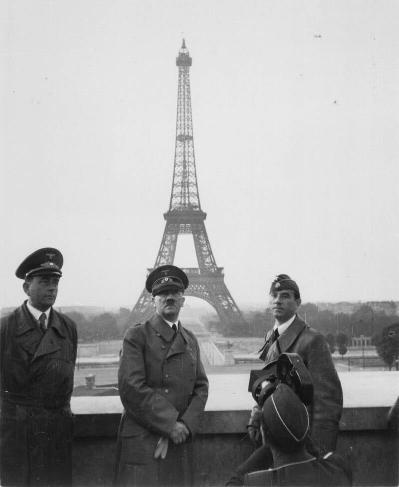 Albert Speer Adolf Hitler And Arno Breker In Paris
