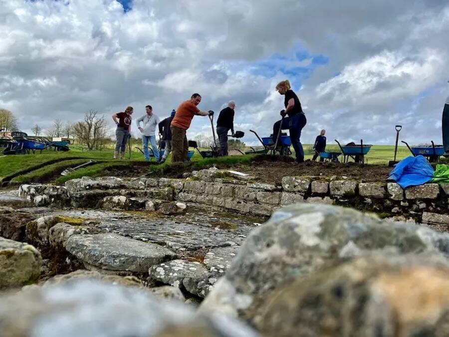 Ancient Guardian Statue Found In Vindolanda