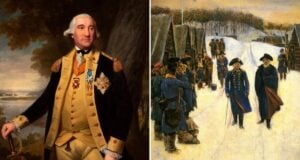 Baron Friedrich Von Steuben Alongside Valley Forge Featured