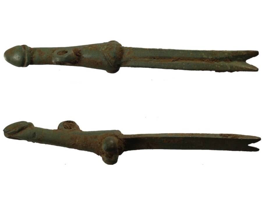 Roman Nail Cleaner With Phallus Handle