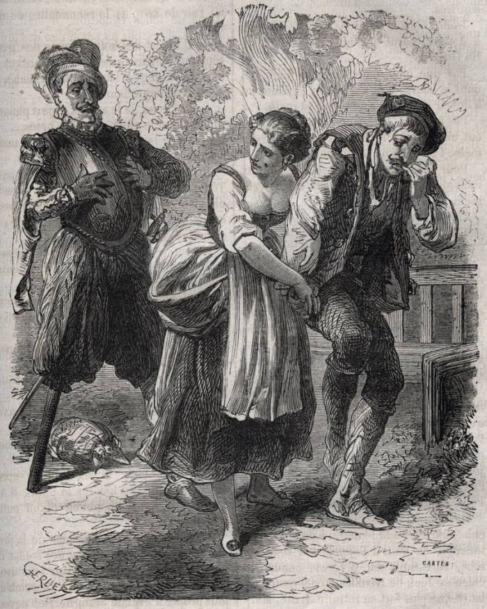 Drawing Of Martin Guerre Returning