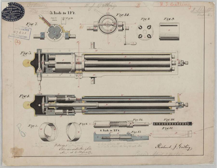 Gatling Gun Patent