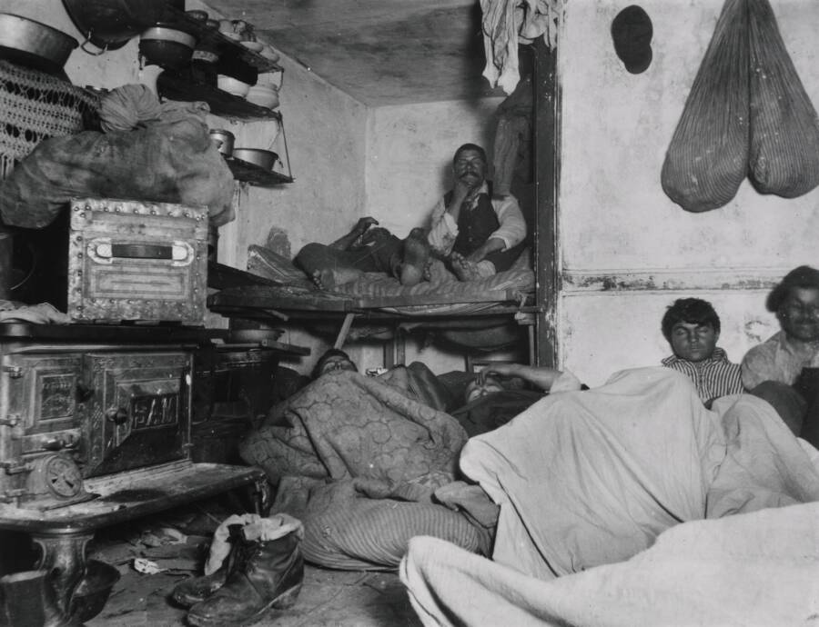 Tenement Lodgers In Five Points New York