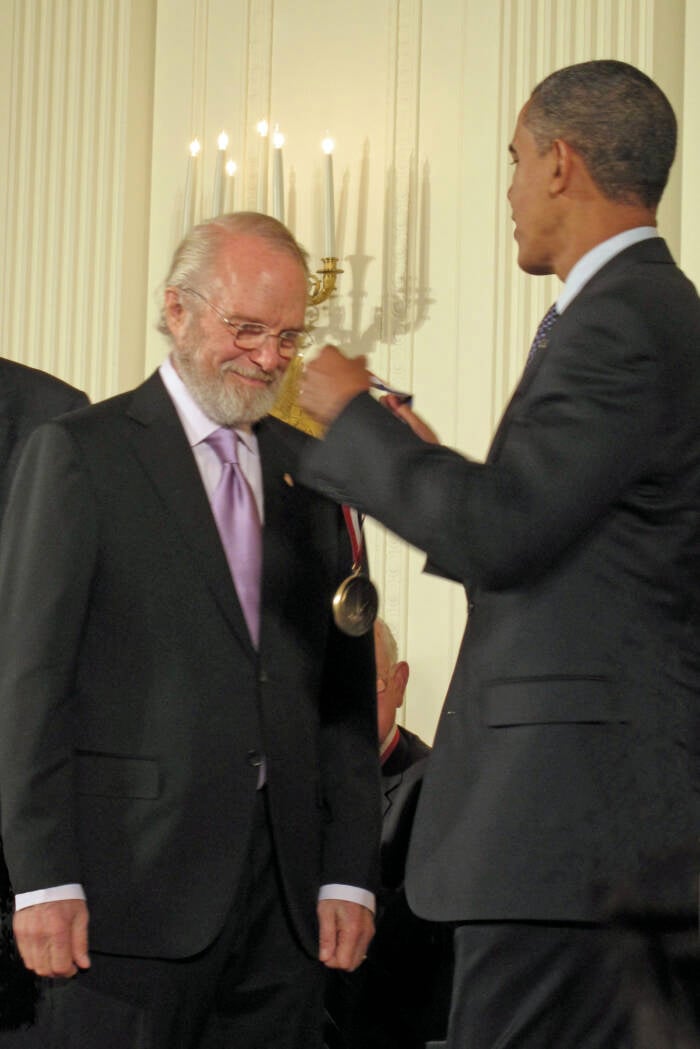 John Warnock And President Barack Obama