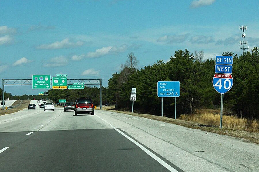 Beginning Of Interstate 40