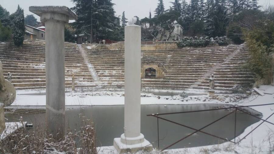 Fake Greek Amphitheater In Italy