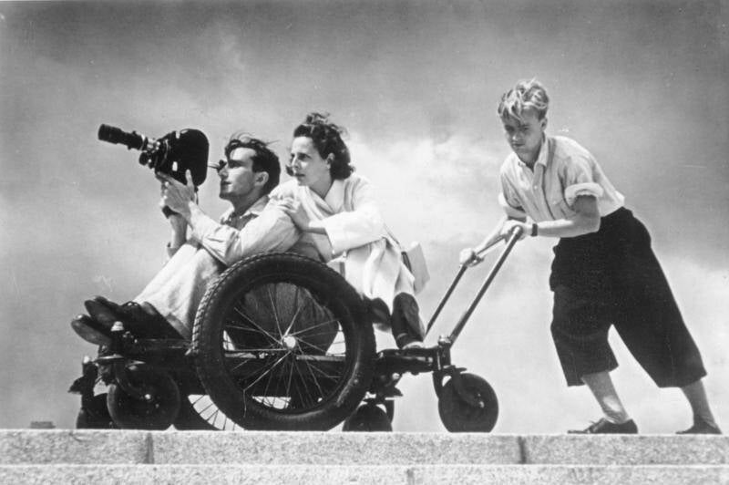 Leni Riefenstahl Filming