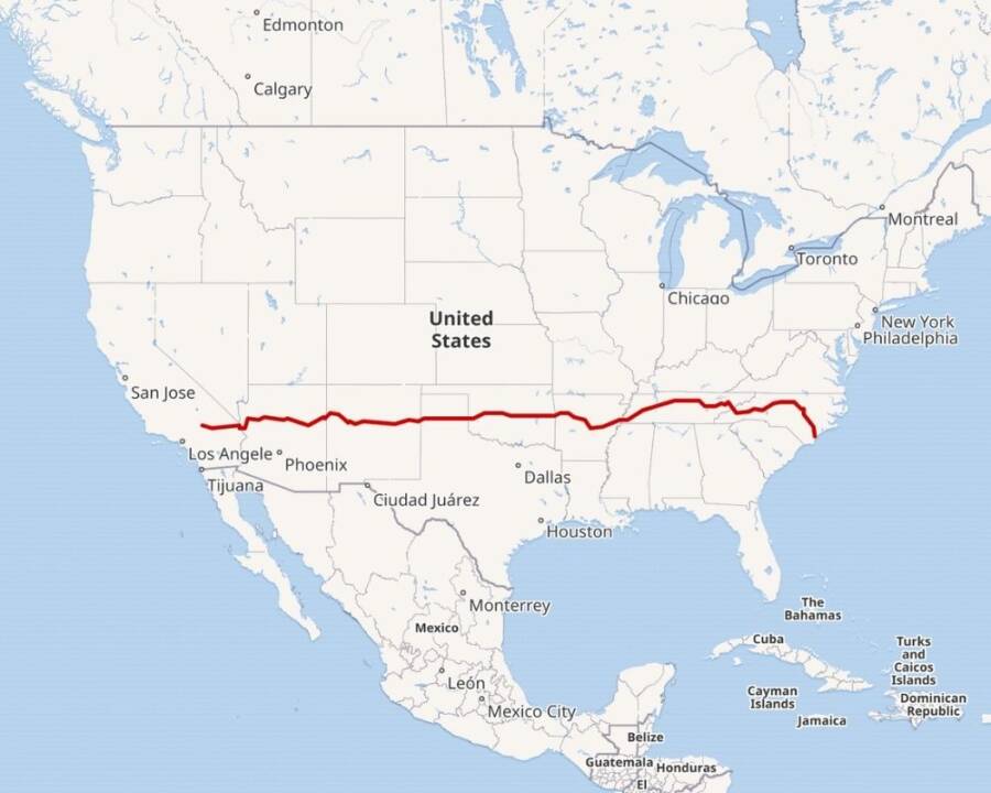 Map Of Interstate 40