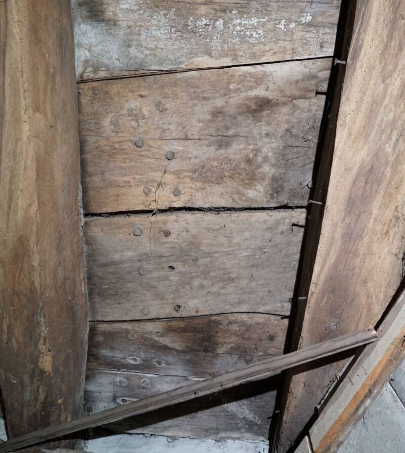 Medieval Ship Ceiling In Constance Germany