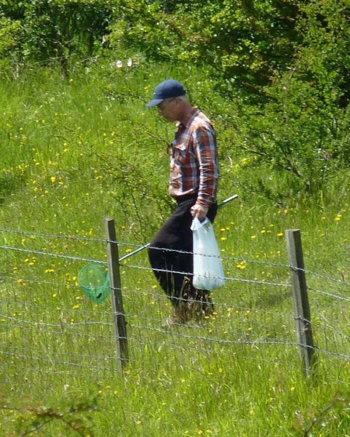 Phillip Cullen With Butterfly Net