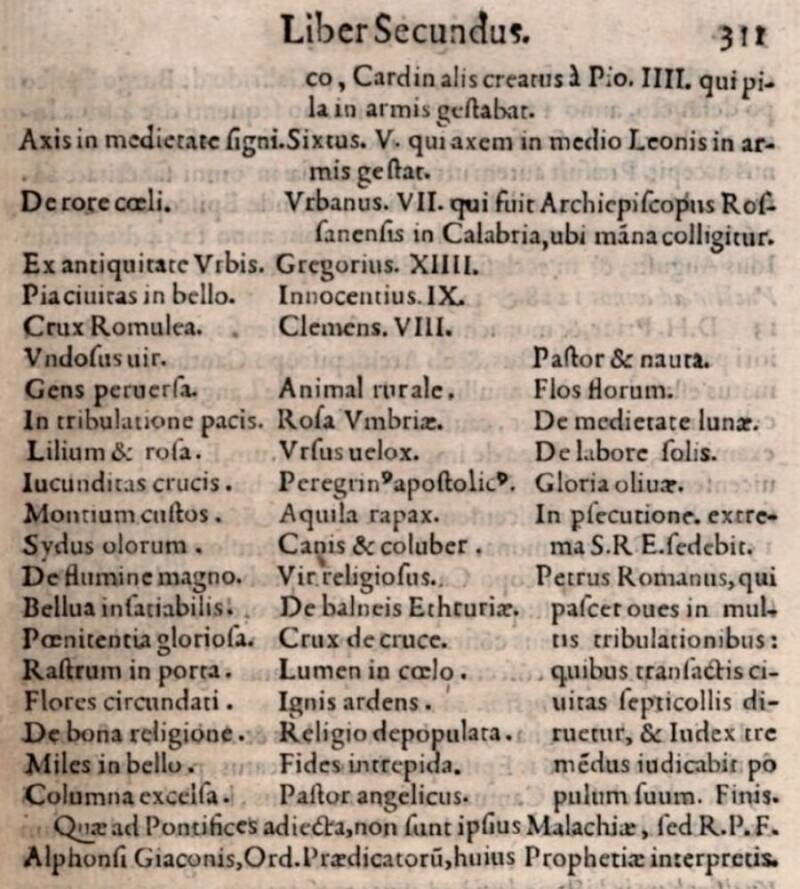 Prophecy Of The Popes Excerpt