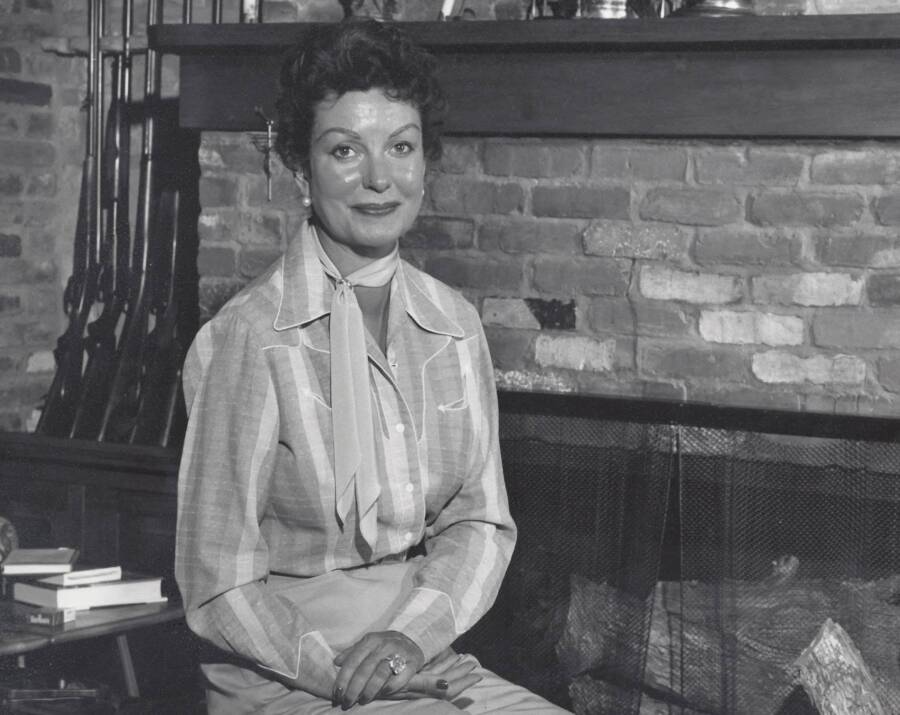 Vera Krupp Wearing Diamond Ring