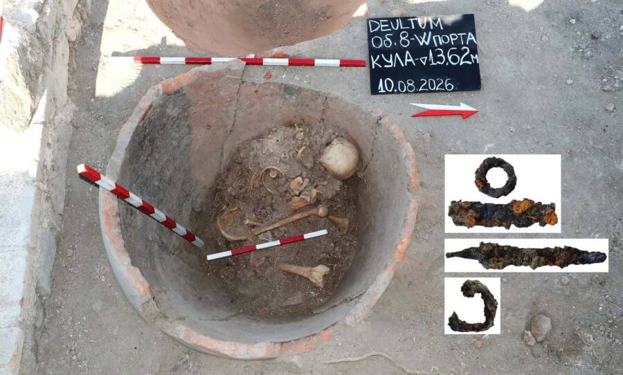 Ancient Skeleton Found In Roman Jar