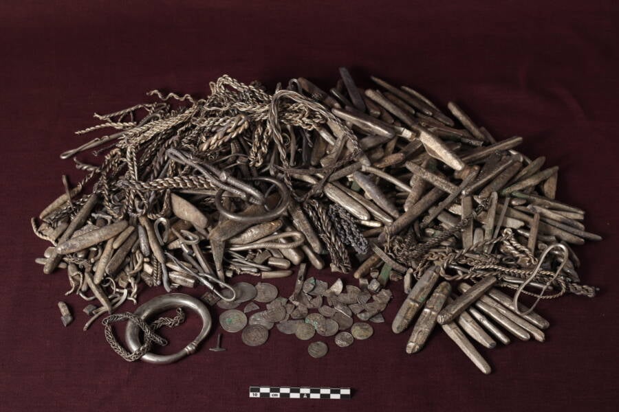 Largest Viking Silver Hoard In Denmark